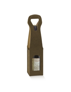 CAJA 1 BOTELLA MARRON 9x9x4,1