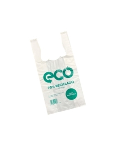 BOLSA CAMISETA NEW 70% RECICLADA 50X60 P/100 UND C/5