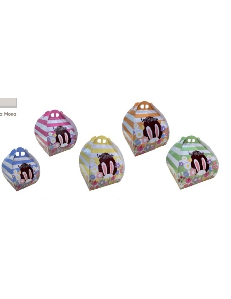 CAJA MONA RAYAS VERDE 32 CM CREATIVA