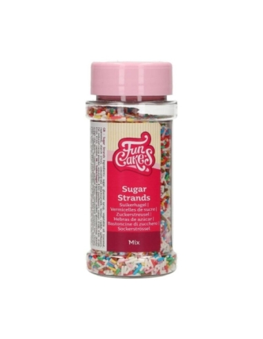 FUNCAKES MIX FIDEOS AZUCAR COLORES 80 GR