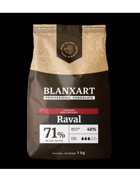 COBERTURA NEGRA BLANXART 71% RAVAL B/1KG