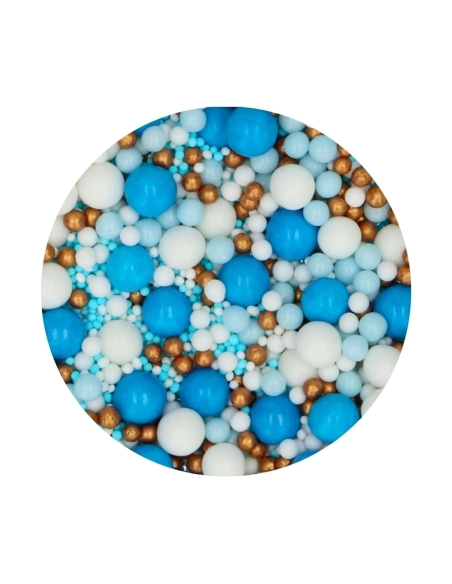 PERLAS AZUCAR BLUE CELEBRATION FUNCAKES B/80 GR