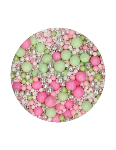 PERLAS AZUCAR ROSE GARDEN B/80 GR FUNCAKES
