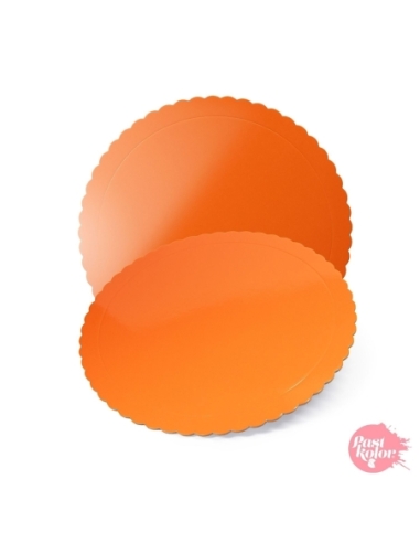 BASE REDONDA FINA NARANJA 25 CM