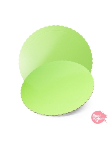 BASE REDONDA FINA VERDE CLARO 20 CM