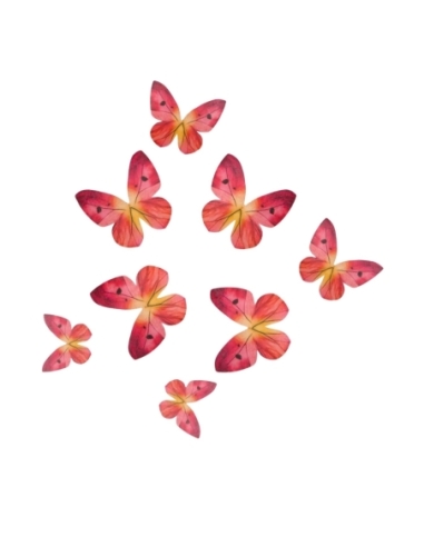 MARIPOSAS OBLEA WILTON ROSAS 8 UND