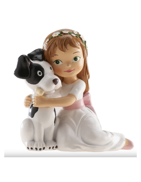 NIÑA COMUNION CON PERRO 315122